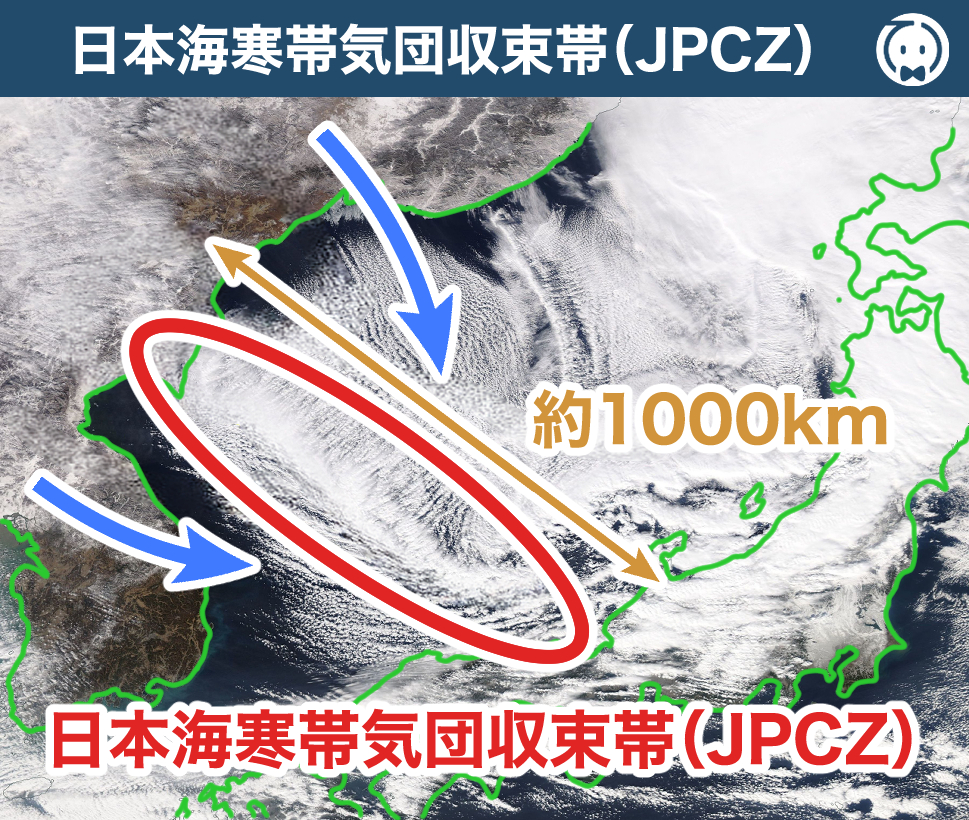 日本海寒帯気団収束帯（JPCZ）