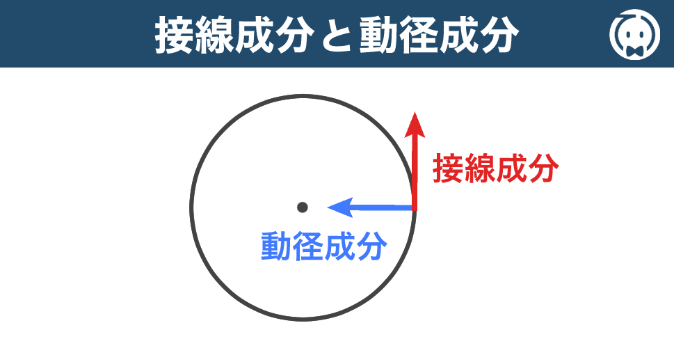 接線成分と動径成分