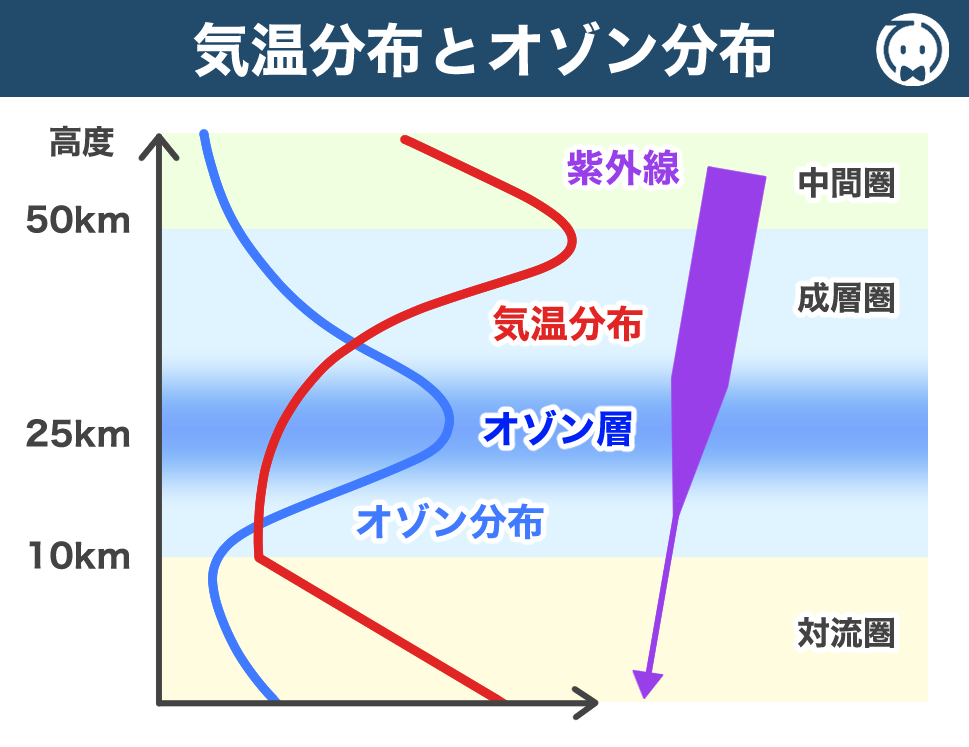 気温分布とオゾン分布